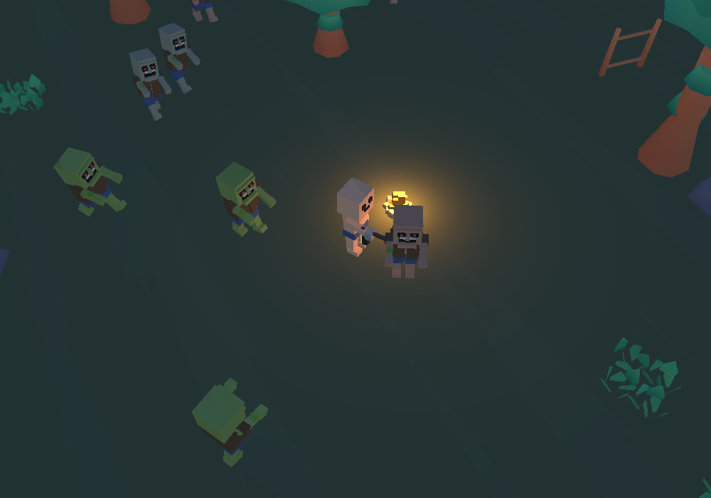 The siege at night